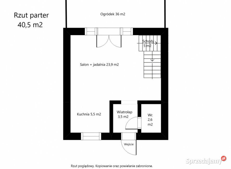 Elegancki segment 104 m2 z ogródkiem PKP asfalt Zgorzała