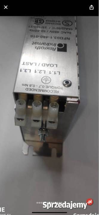 Rexroth NFD031480016 Filtr Linii Zasilającej Biznes i Przemysł Gliwice sprzedam