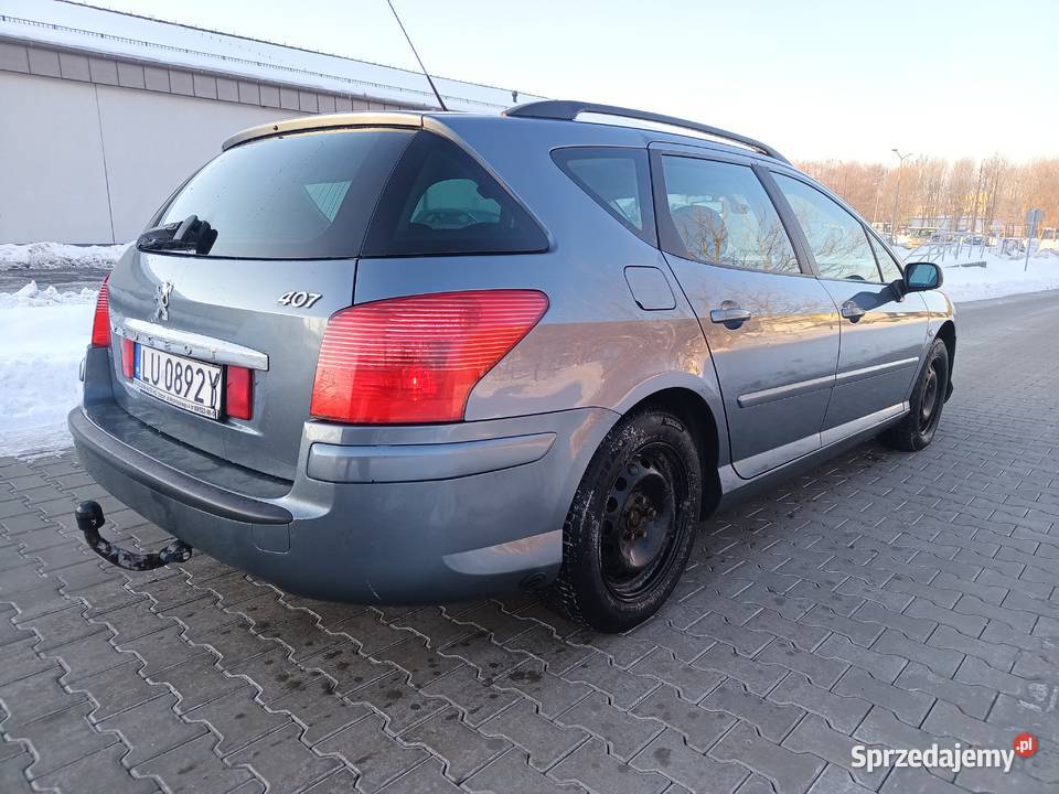 Peugeot 407 20 benzyna gaz Sekwencja 2006r nieuszkodzony lubelskie Lublin