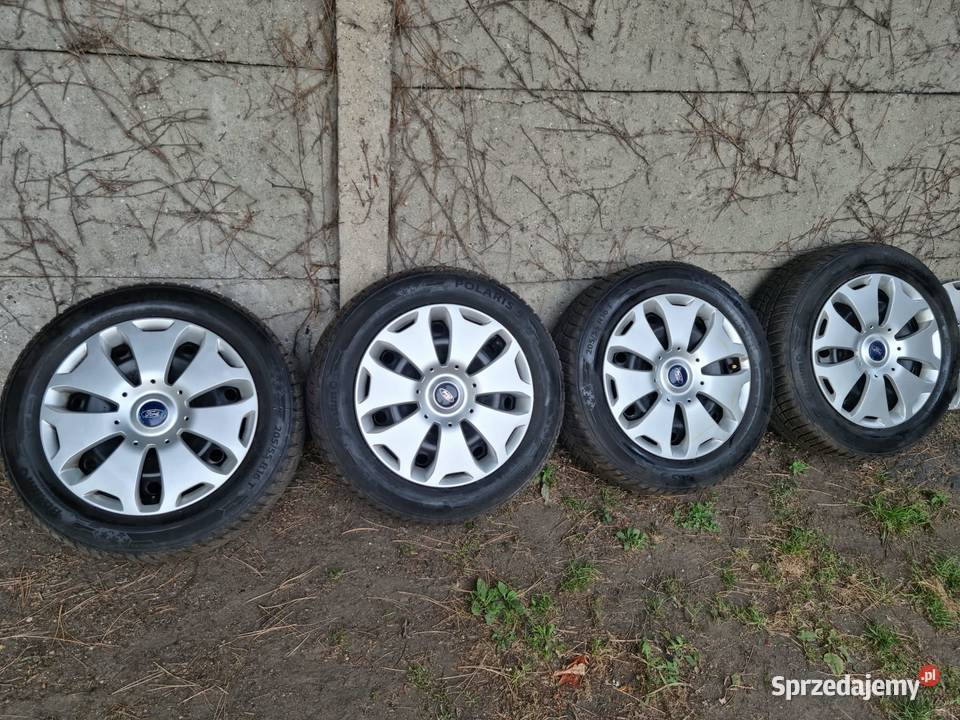 Koła zimowe 16 Ford 4 Barum Polaris 5 6 kołpaków Piekary Śląskie