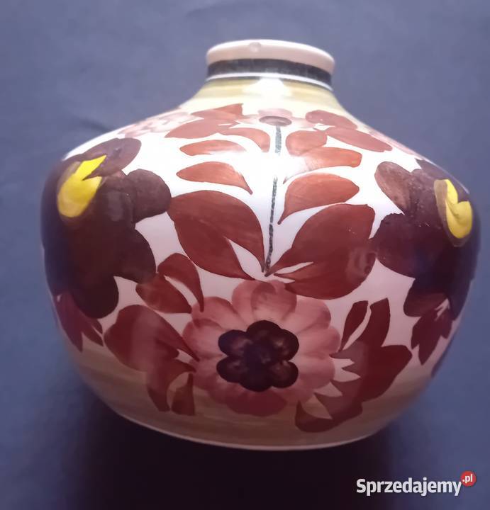 Wazon fajansowy ręcznie malowany ZF Koło Model Koźminek sprzedam
