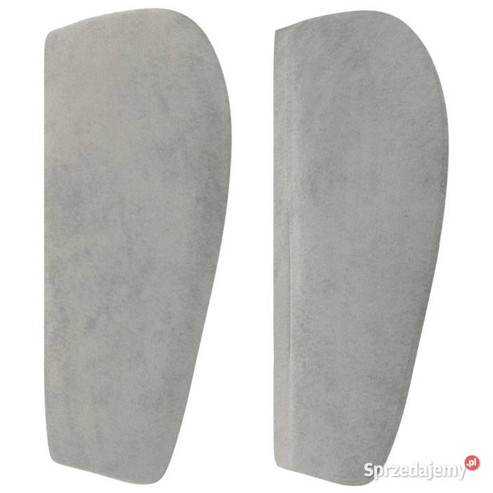 Zagłówek uszak jasnoszary 147x23x7888 aksamitny sprzedam