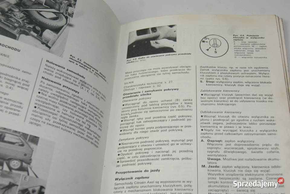 CITROEN AXEL OLTCIT CLUB INSTRUKCJA OBSŁUGI Rybnik sprzedam