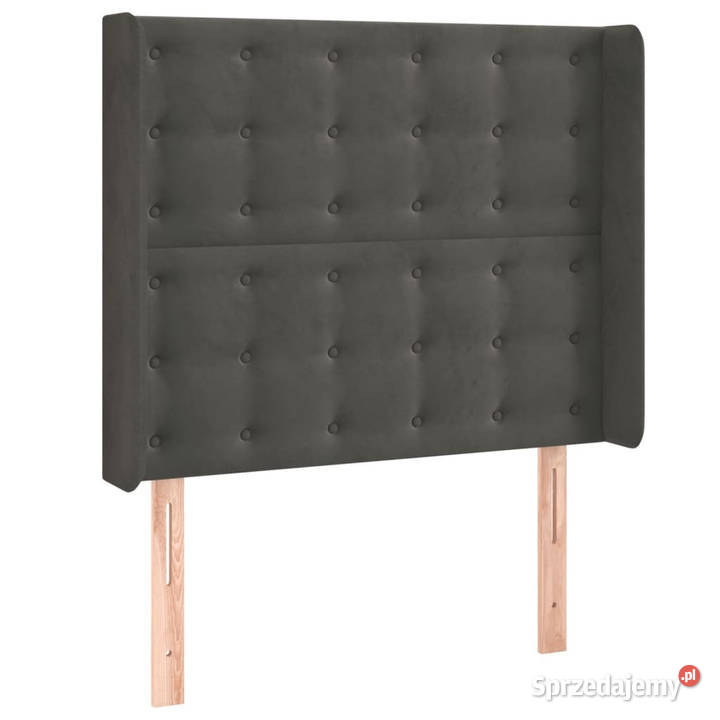 Zagłówek do łóżka z LED ciemnoszary 83x16x118128 Warszawa
