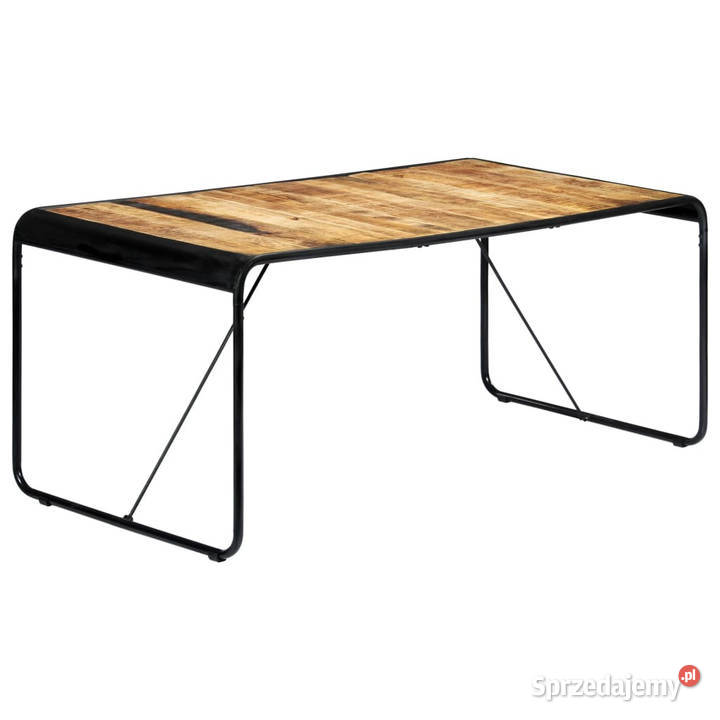 Stół jadalniany 180 x 90 x 76 lite surowe drewno Warszawa