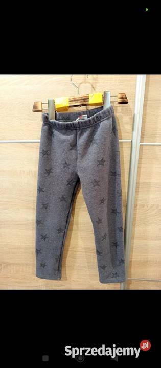 Ciepłe leginsy dziewczynki r116 6 lat+ Zwierzyniec