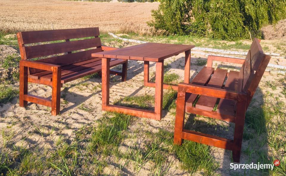 Meble ogrodowe z drewna lubelskie Chodel