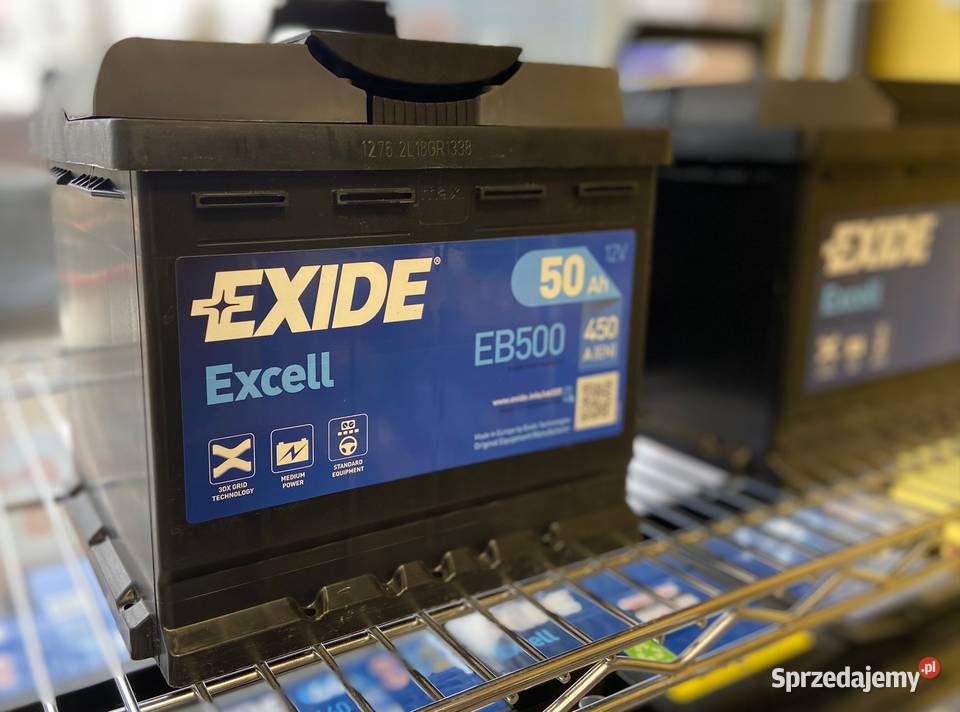 Akumulator Exide Excell 50Ah 450A DOWÓZ pomorskie Gdańsk