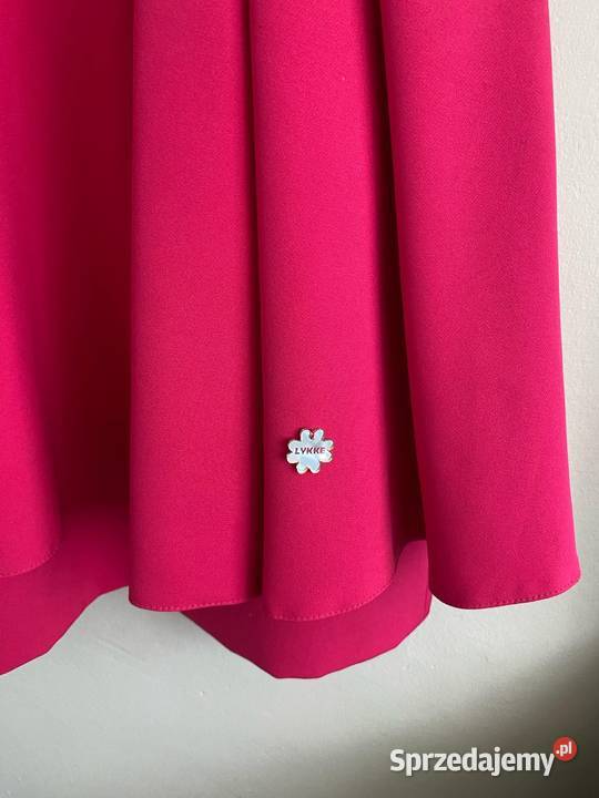 Sukienka w kolorze fuksji wizytowa rozmiar M Dąbrowa Górnicza sprzedam