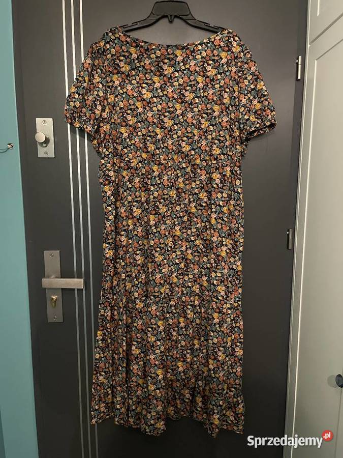 Shein Curve sukienka modny wzór kwiaty floral Choszczno