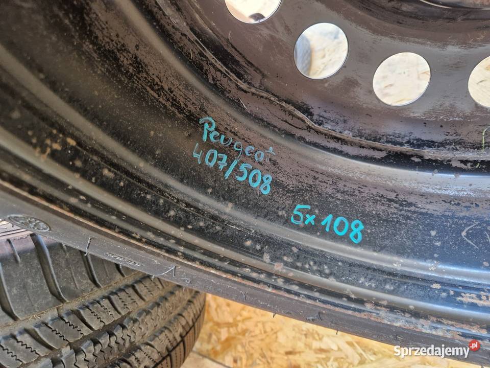 PEUGEOT 407508 5X108 21555 R16 FELGI STALOWE Słowikowo