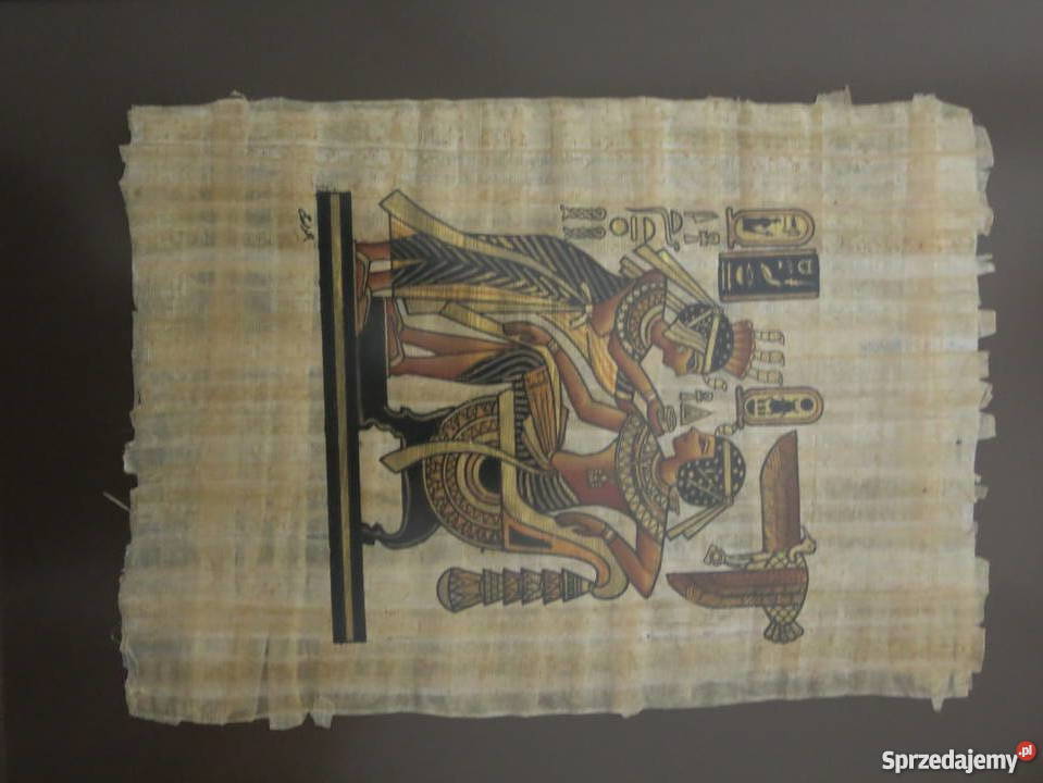 Papirus w ramce 41x51 2 sztuki inny kolor Warszawa sprzedam