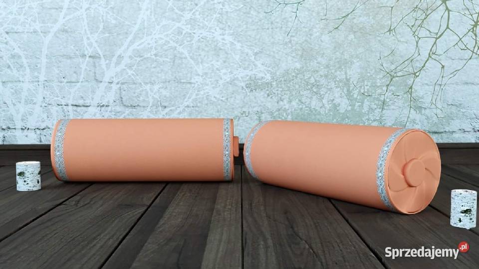 P1019 Poduszka dekoracyjna wałek welur glamour odcienie różowego mazowieckie Warszawa