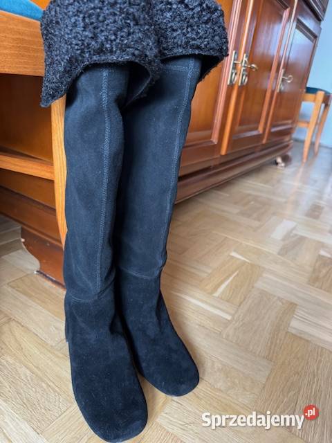 Kozaki Zara 37 że skóry zamszowej naturalnej Częstochowa