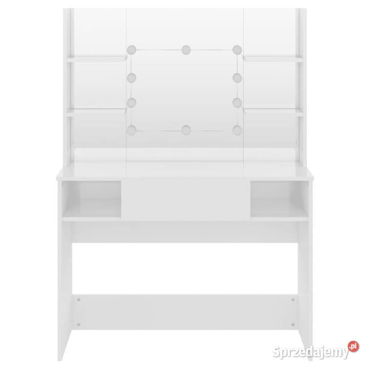 Stolik do makijażu z LED 100x40x135 MDF lśniący Warszawa