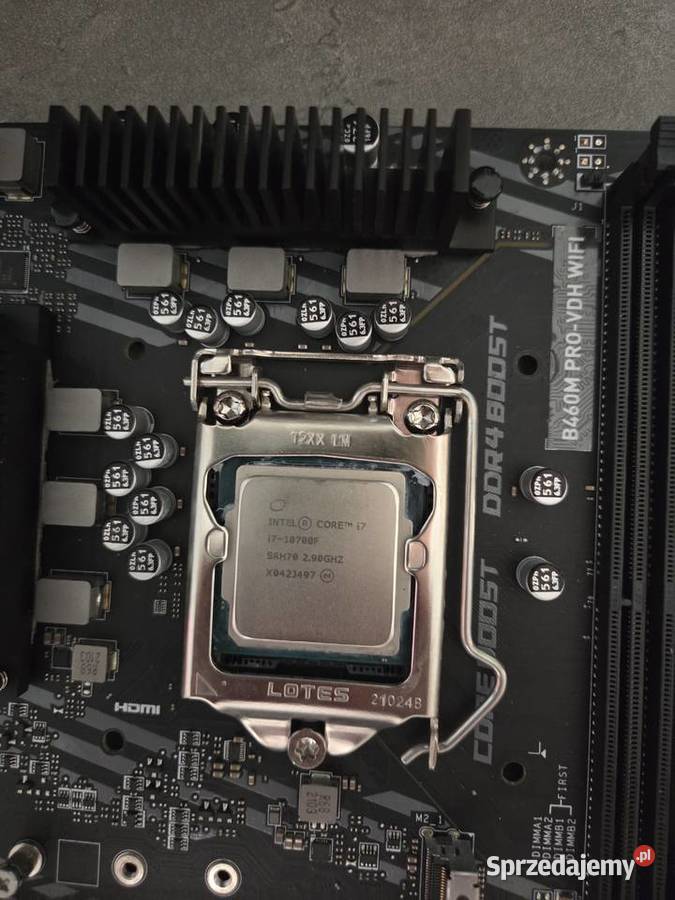 Zestaw Intel Core i710700F MSI B460M PROVDH WIFI Pozostałe lubelskie