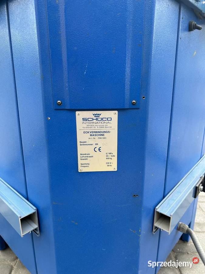 Zagniatarka do naroży aluminium schuco Elumatec Łomża