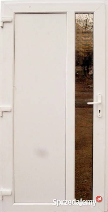 DRZWI PCV 100 X 210 ZŁOTY DĄB BIAŁE Warszawa