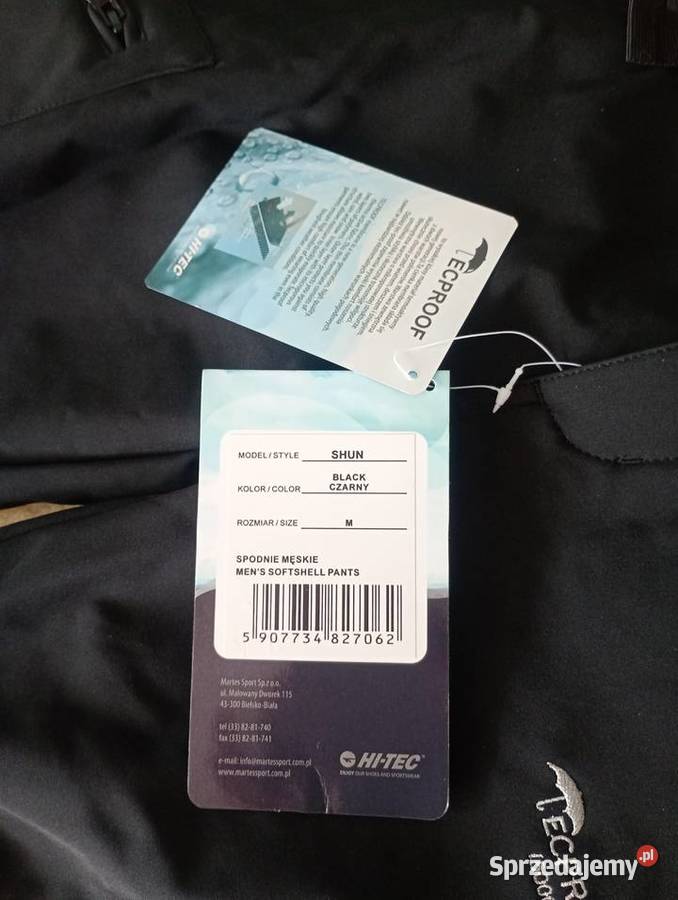 Spodnie SoftShell Tecproof 15000 Shun HiTec r M sprzedam