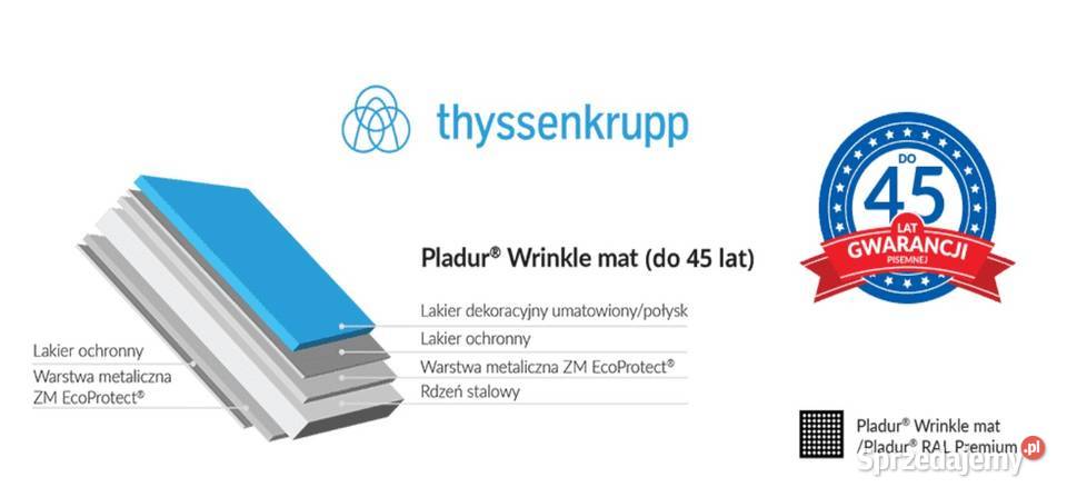 BLACHOTRAPEZ blachodachówka 2 modułowa KUGA LINE Pokrycia dachowe Białystok