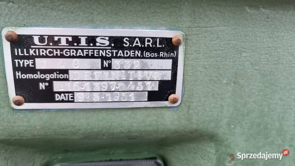 Wyrówniarka UTIS D40 pomorskie sprzedam