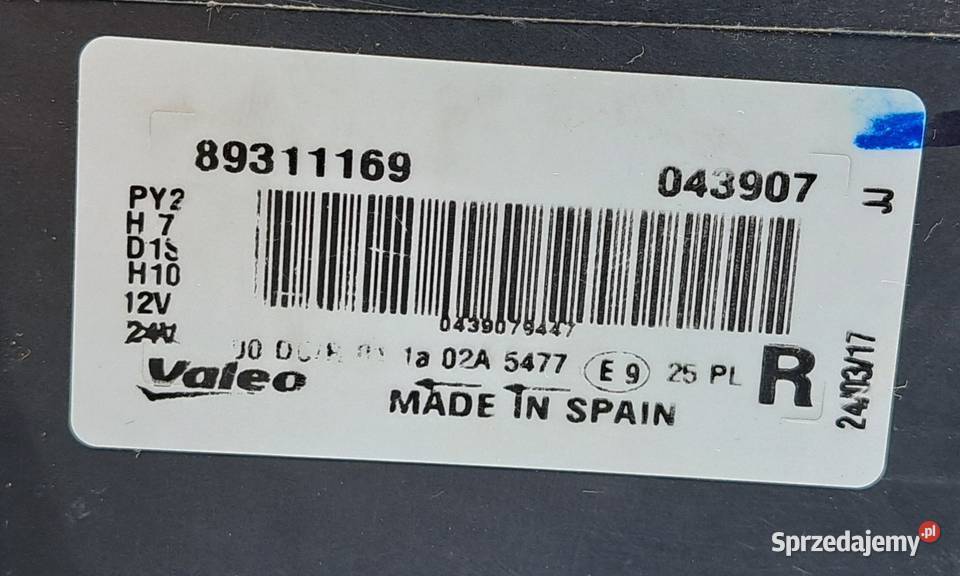 LAMPA PRAWA PRZÓD PRZEDNIA XENON BMW 1 E87 E82 Mielęcin
