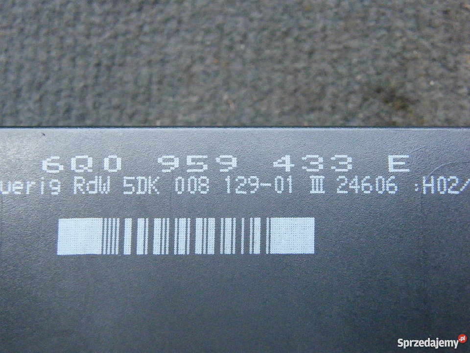 MODUŁ KOMFORTU VW AUDI SEAT SKODA 6Q0959433E