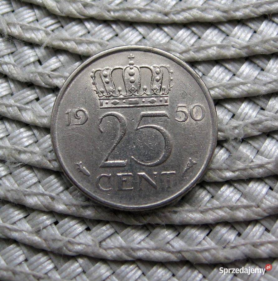 Holandia 25 Cent 1950r Kalisz