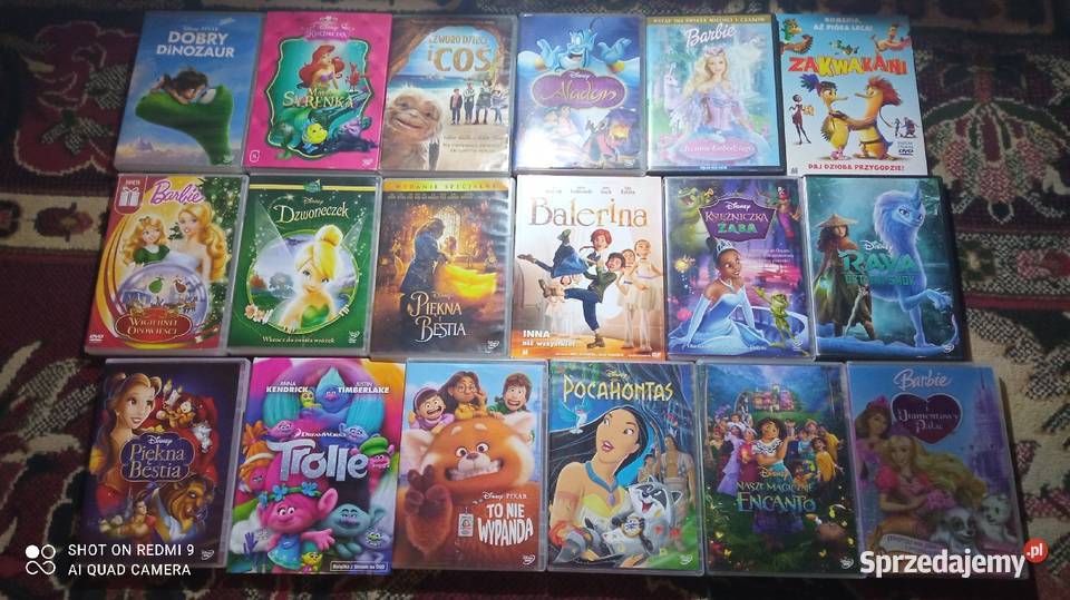 18 sztuk Bajki Disneya DVD wszystko sprzedam