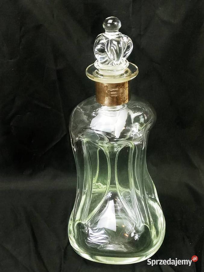 Klepsydra Srebro Szterling szkło Karafka Dania Nowa Sól sprzedam