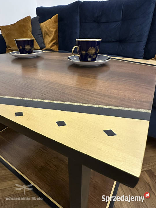 Odnowiony stolik kawowy PRL śląskie Bielsko-Biała