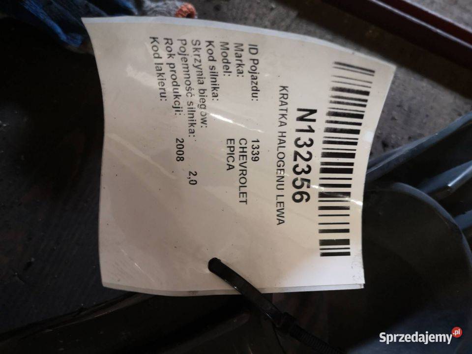 KRATKA HALOGENU LEWA CHEVROLET EPICA