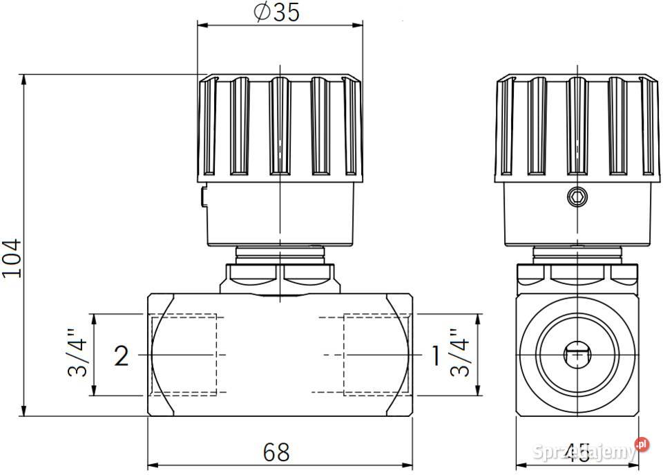 ZAWÓR HYDRAULICZNY DŁAWIĄCY W 1 STRONĘ 34 60L Solec Kujawski sprzedam