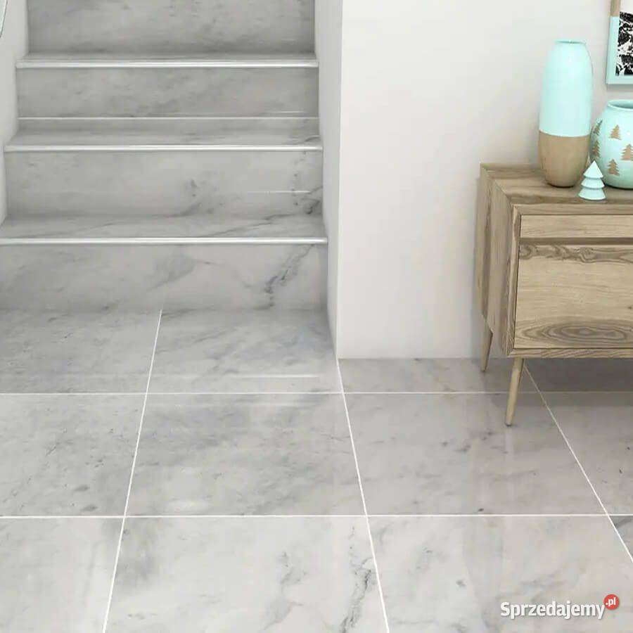 Płytki Marmur Mugla White polerowany 61x305x1 Wejherowo