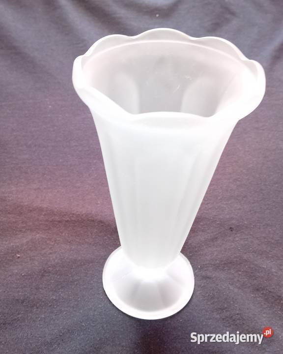 Wazon art deco szkło satynowe Barolac Fidenza Porcelana i szkło Koźminek