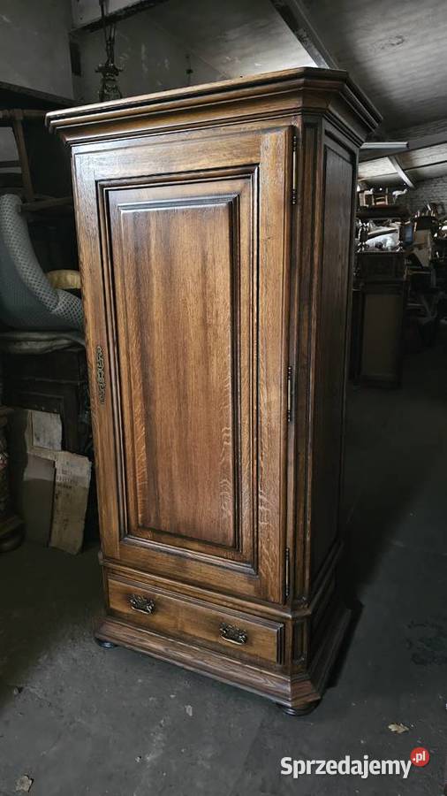 Pojedyncza szafa dębowa lity dąb 2 komplet Wałbrzych