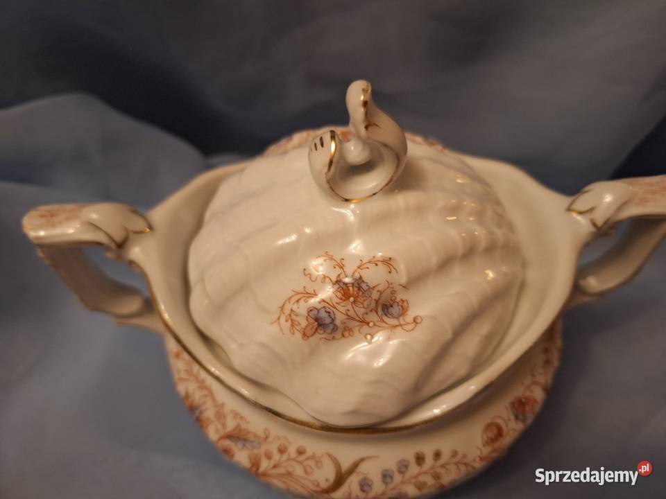 Duża cukiernica ok18976r porcelana Antyki, Sztuka, Kolekcje dolnośląskie