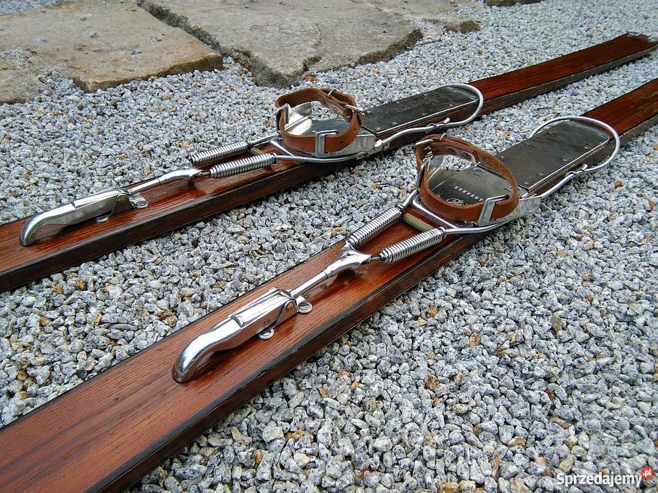 Stare drewniane narty Kandahar Szklarska Poręba