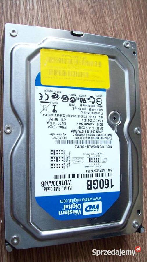 WD BLUE 160GB 72K 8MB ATA 35 WD1600AAJB