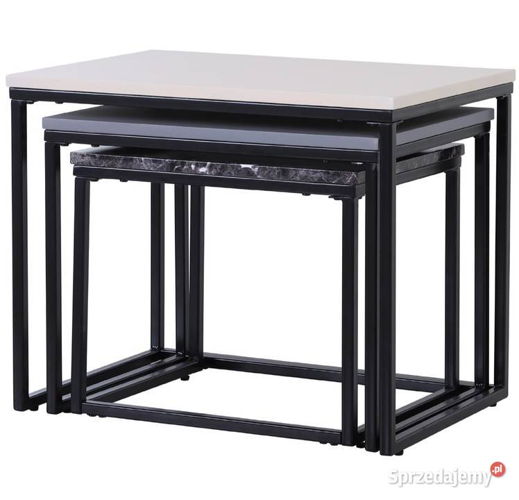 Zestaw 3częściowy stolików kawowych Pozostałe małopolskie Brzesko