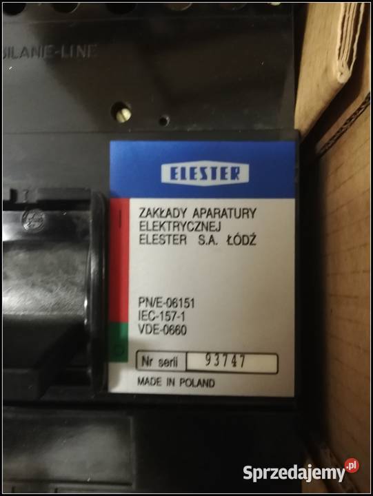 wyłącznik Ela Elester 250A Elektryka i akcesoria śląskie Dąbrowa Górnicza