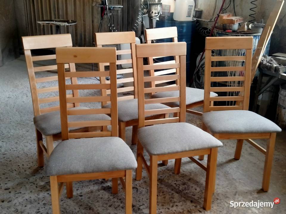 Nowoczesne krzesła bukowe nowe Brzeg sprzedam