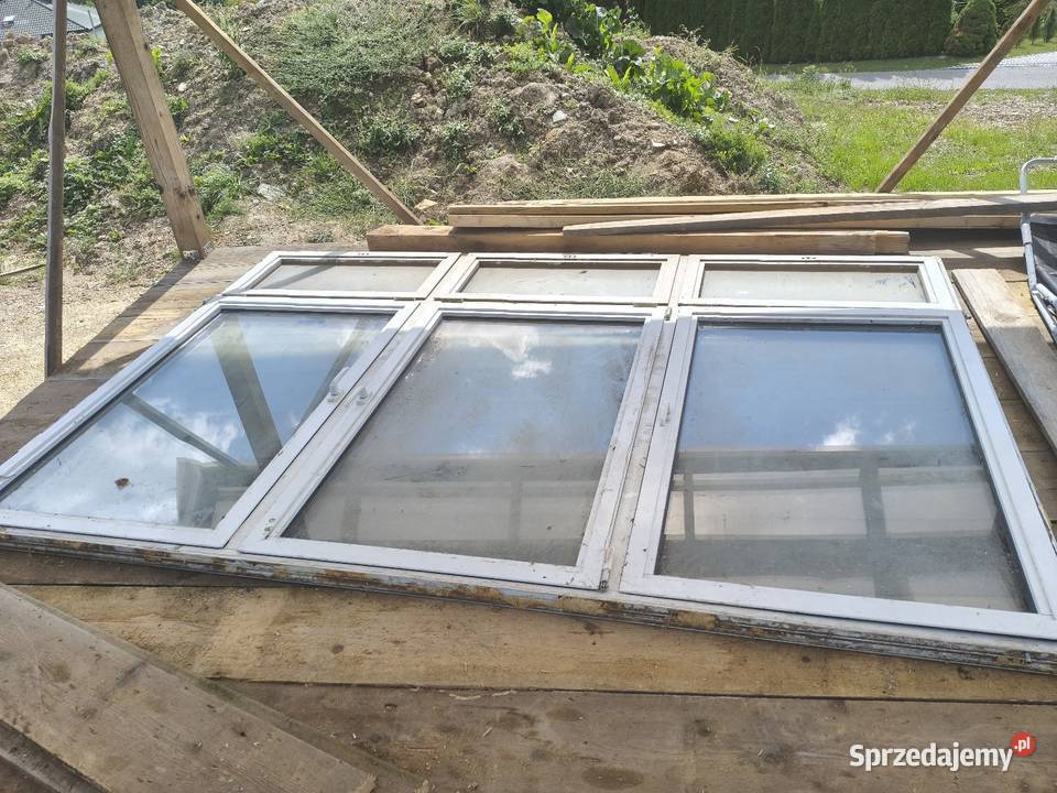Okno aluminiowe duże Ropa