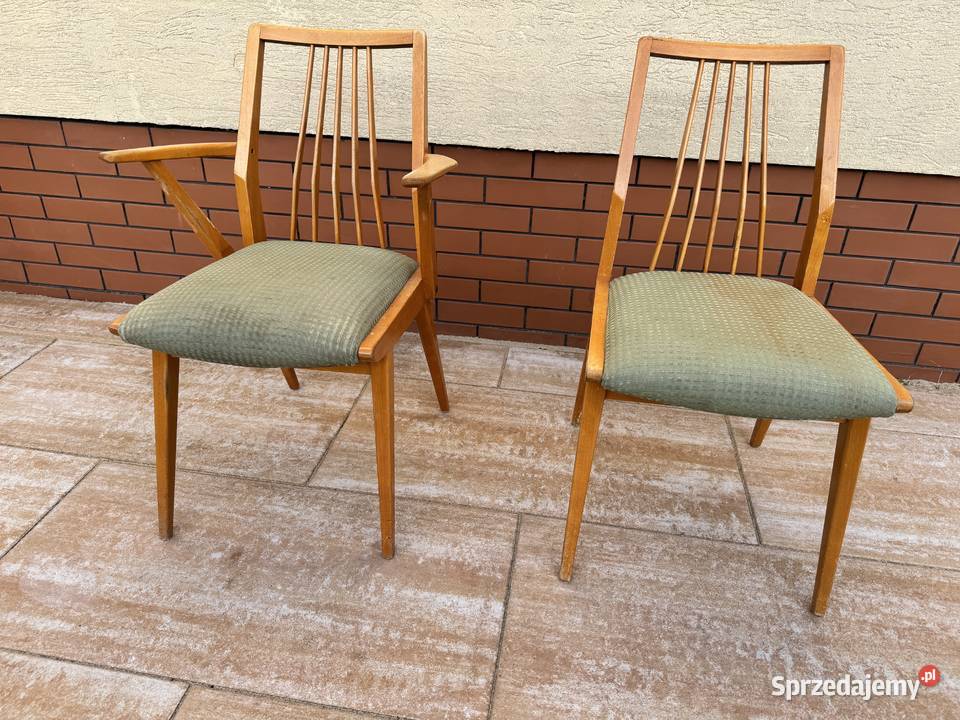 Krzesło Casala PRL art deco vintage stare Krzesła