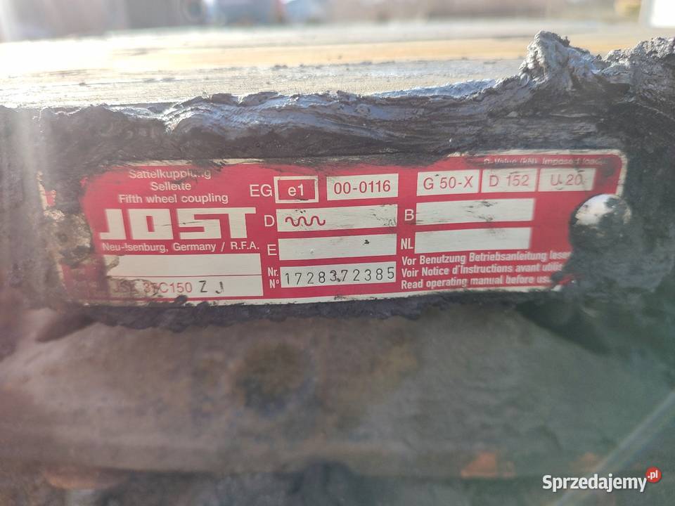 Siodło JOST z ciągnika Wancerzów