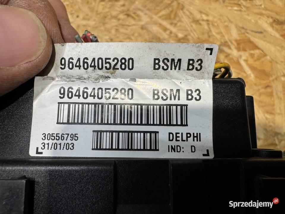 Skrzynka moduł bezpieczników bsm peugeot 307 Międzychód sprzedam