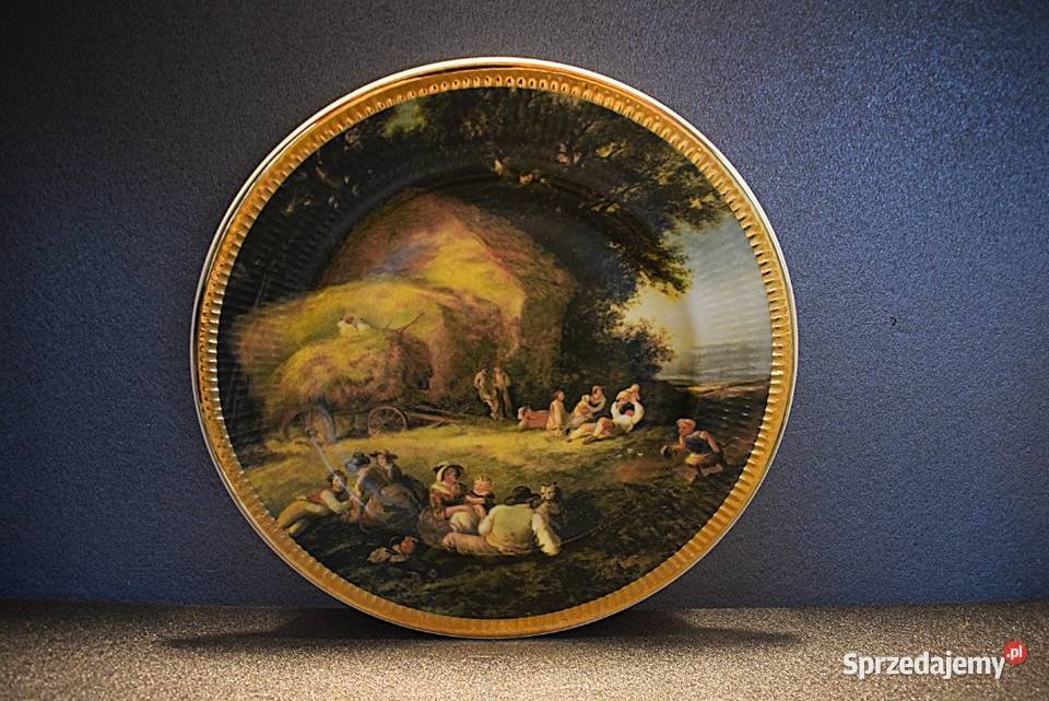 Pora żniw ozdobny talerz porcelanowy
