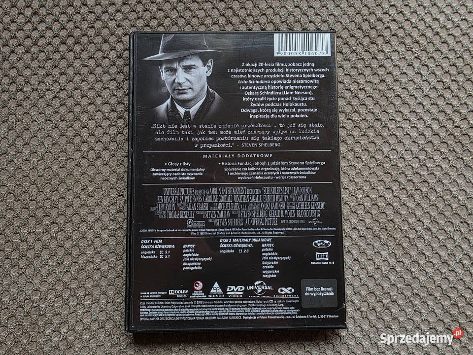 wydanie dwupłytowe na 20lecie filmu Lista Kraków