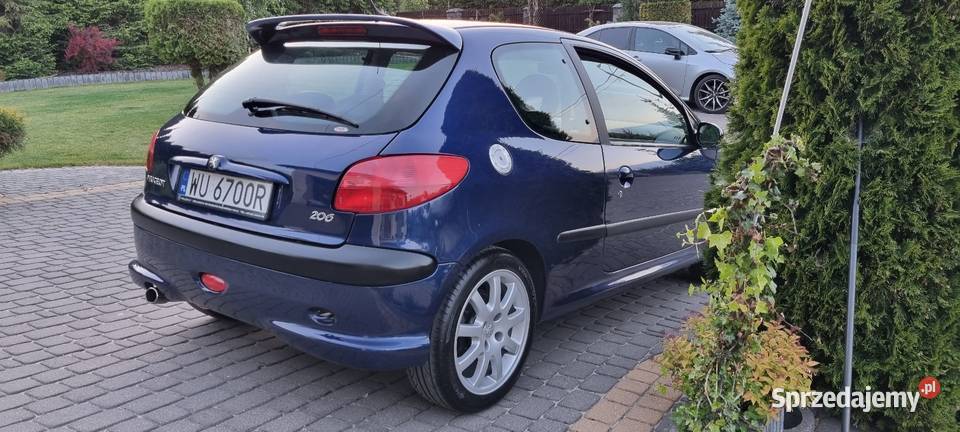 Peugeot 206 20 GTI ORYGINAŁ Okazja egzemplarz Zarejestrowany w Polsce Łomża