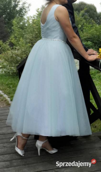 Sukienka na szelkach tiulowa zielona 87cm Damska lubelskie Krasnystaw